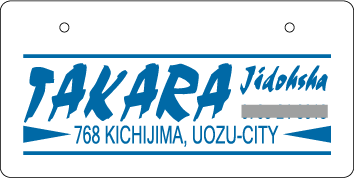 ナンバープレート実例集